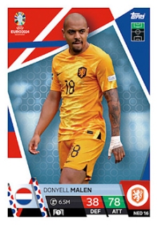 Donyell Malen Netherlands Topps Match Attax EURO 2024 #NED16